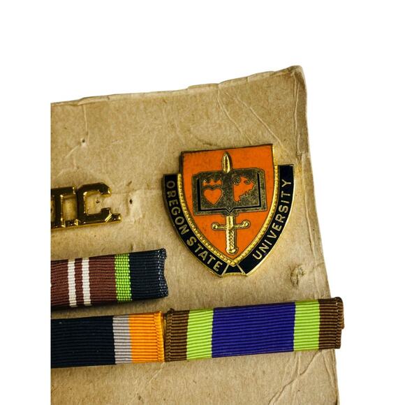 Vintage ROTC Pins Bar Oregon State University Lot of 4s - Picture 4 of 7